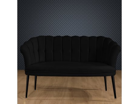 Atelier del Sofa Sofa dvosed Daisy Black Metal Black