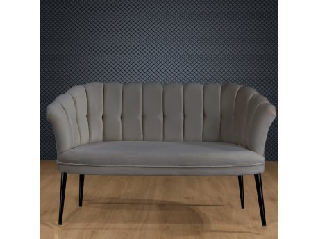 Atelier del Sofa Sofa dvosed Daisy Black Metal Grey