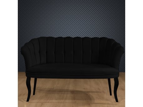 Atelier del Sofa Sofa dvosed Daisy Black Wooden Black