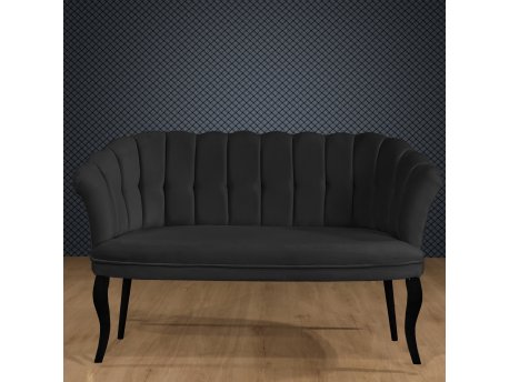 Atelier del Sofa Sofa dvosed Daisy Black Wooden Fume