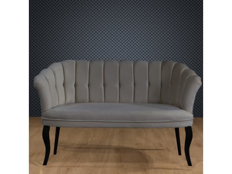 Atelier del Sofa Sofa dvosed Daisy Black Wooden Grey