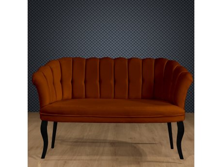 Atelier del Sofa Sofa dvosed Daisy Black Wooden Tile Red