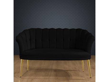 Atelier del Sofa Sofa dvosed Daisy Gold Metal Black