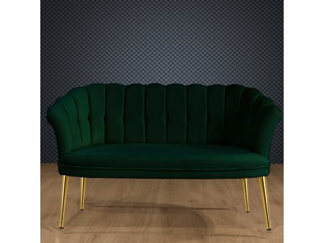 Atelier del Sofa Sofa dvosed Daisy Gold Metal Green