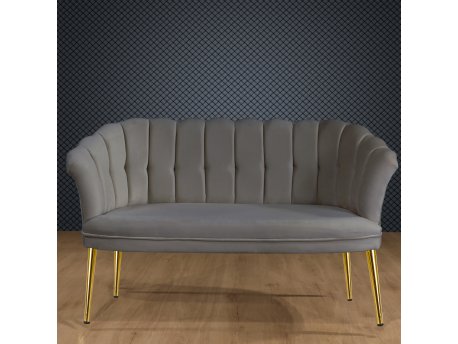 Atelier del Sofa Sofa dvosed Daisy Gold Metal Grey