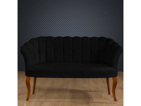 Atelier del Sofa Sofa dvosed Daisy Walnut Wooden Black