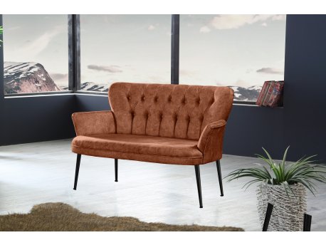 Atelier del Sofa Sofa dvosed Paris Black Metal Tile Red