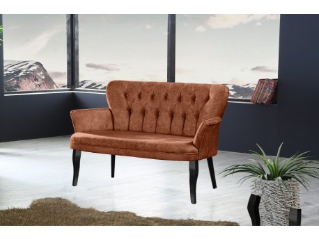 Atelier del Sofa Sofa dvosed Paris Black Wooden Tile Red