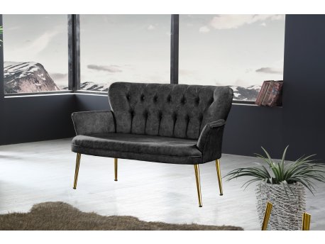 Atelier del Sofa Sofa dvosed Paris Gold Metal Fume