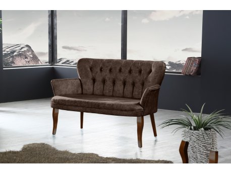 Atelier del Sofa Sofa dvosed Paris Walnut Wooden Brown