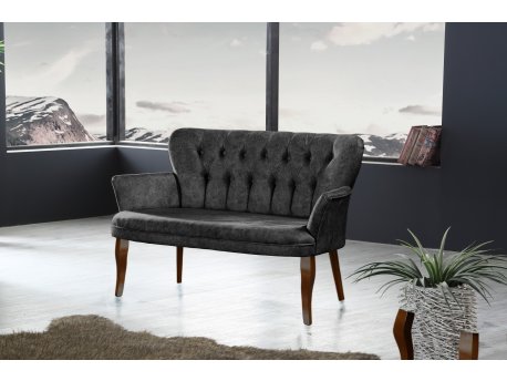 Atelier del Sofa Sofa dvosed Paris Walnut Wooden Fume