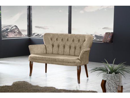 Atelier del Sofa Sofa dvosed Paris Walnut Wooden Light Brown