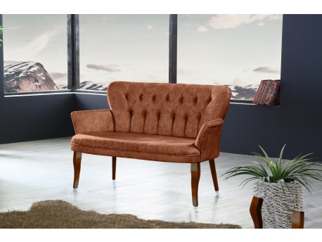 Atelier del Sofa Sofa dvosed Paris Walnut Wooden Tile Red