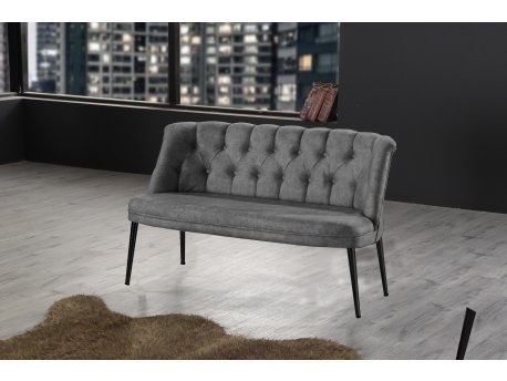 Atelier del Sofa Sofa dvosed Roma Black Metal Grey