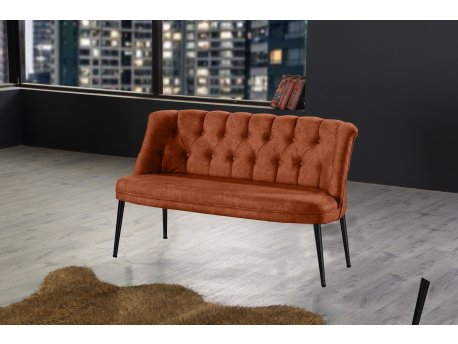 Atelier del Sofa Sofa dvosed Roma Black Metal Tile Red