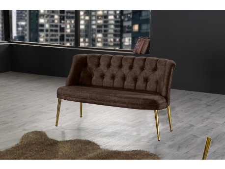 Atelier del Sofa Sofa dvosed Roma Gold Metal Brown