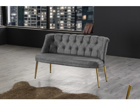 Atelier del Sofa Sofa dvosed Roma Gold Metal Grey