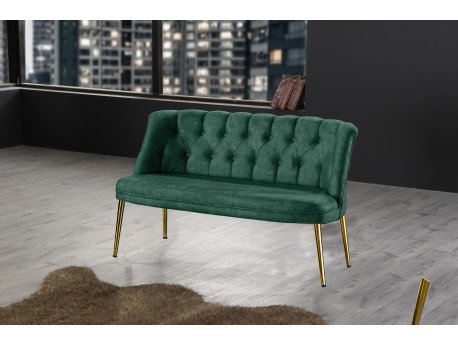 Atelier del Sofa Sofa dvosed Roma Gold Metal Sea Green