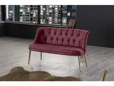 Atelier del Sofa Sofa dvosed Roma Gold Metal Dusty Rose