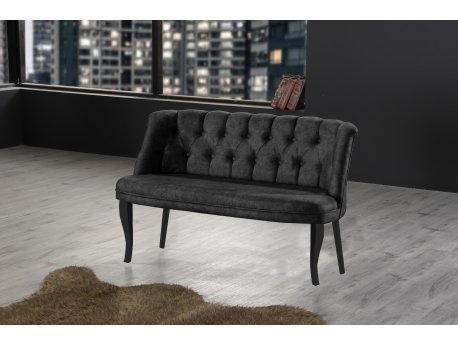 Atelier del Sofa Sofa dvosed Roma Black Wooden Fume