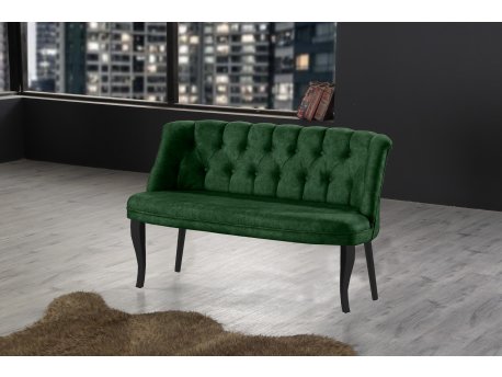 Atelier del Sofa Sofa dvosed Roma Black Wooden Khaki