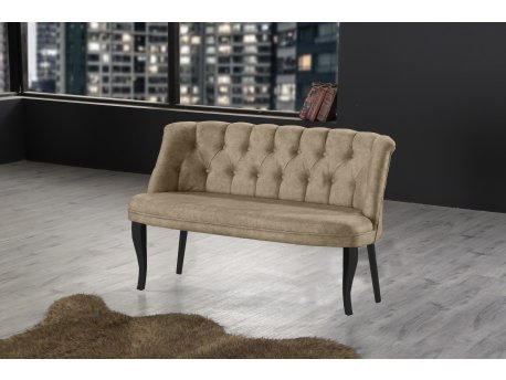 Atelier del Sofa Sofa dvosed Roma Black Wooden Light Brown