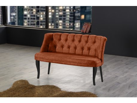 Atelier del Sofa Sofa dvosed Roma Black Wooden Tile Red