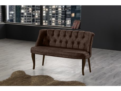 Atelier del Sofa Sofa dvosed Roma Walnut Wooden Brown
