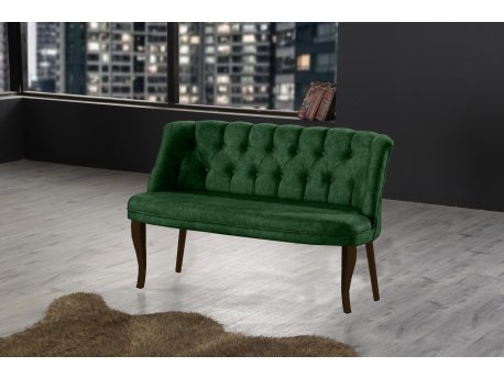 Atelier del Sofa Sofa dvosed Roma Walnut Wooden Khaki