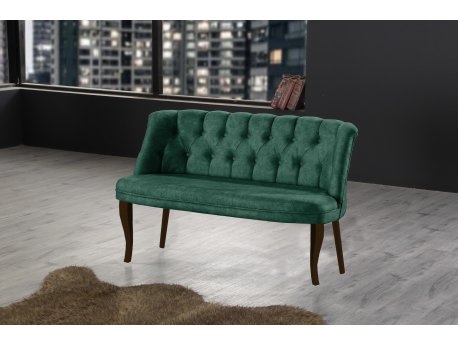 Atelier del Sofa Sofa dvosed Roma Walnut Wooden Sea Green