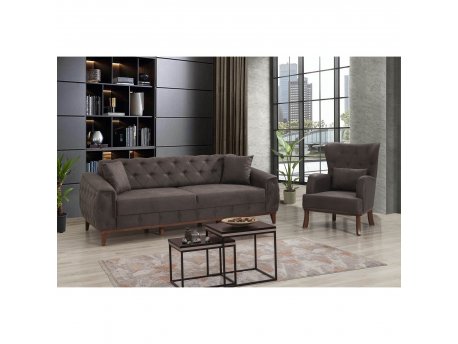 Atelier del Sofa Sofa i fotelja Marta TKM01 Anthracite