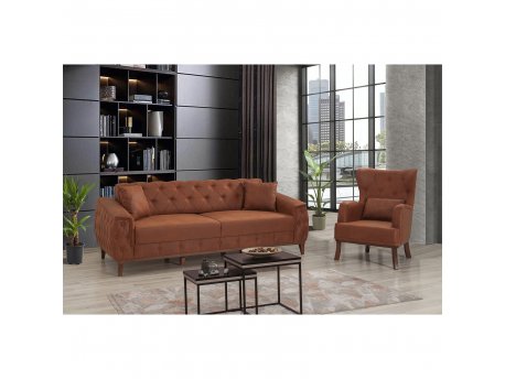 Atelier del Sofa Sofa i fotelja Marta TKM03 Brown