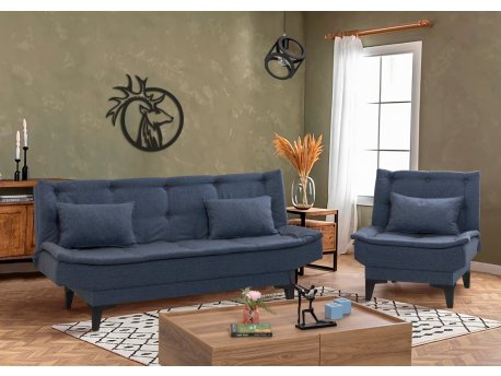 Atelier del Sofa Sofa i fotelja Santo S 1048 Navy Blue