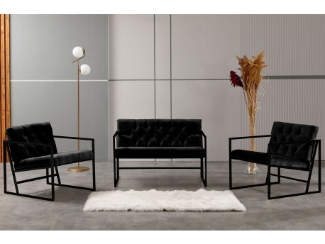 Atelier del Sofa Sofa i dve fotelje Oslo Black