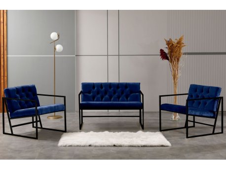 Atelier del Sofa Sofa i dve fotelje Oslo Dark Blue