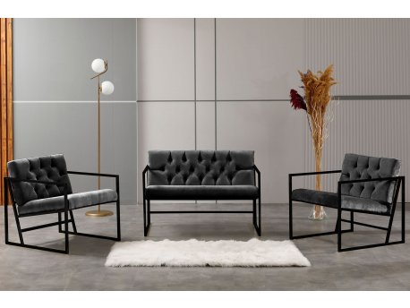 Atelier del Sofa Sofa i dve fotelje Oslo Fume
