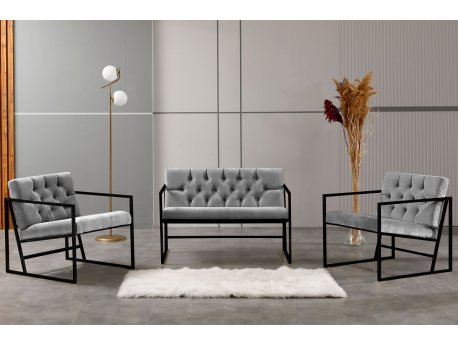 Atelier del Sofa Sofa i dve fotelje Oslo Grey