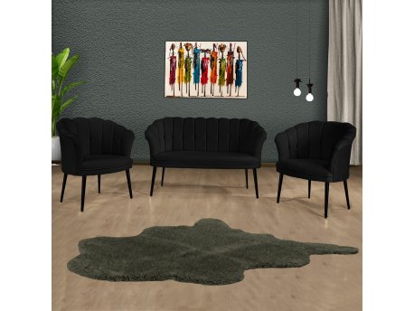 Atelier del Sofa Sofa i fotelja Daisy Black Metal Black