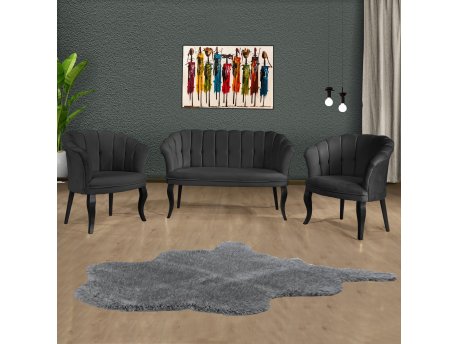 Atelier del Sofa Sofa i fotelja Daisy Black Wooden Fume