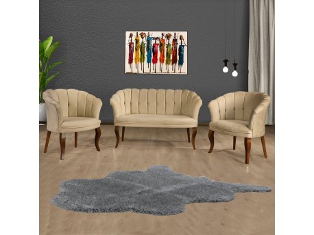 Atelier del Sofa Sofa i fotelja Daisy Walnut Wooden Light Brown