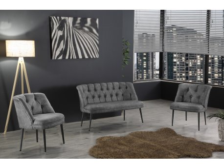 Atelier del Sofa Sofa i fotelja Roma Black Metal Grey