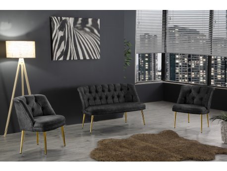 Atelier del Sofa Sofa i fotelja Roma Gold Metal Fume