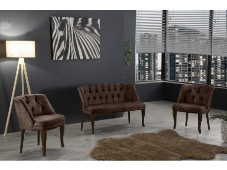 Atelier del Sofa Sofa i fotelja Roma Walnut Wooden Brown