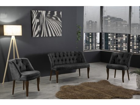 Atelier del Sofa Sofa i fotelja Roma Walnut Wooden Fume