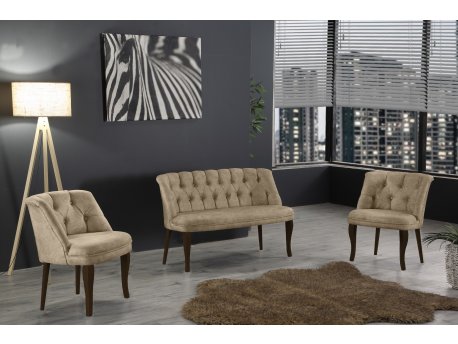 Atelier del Sofa Sofa i fotelja Roma Walnut Wooden Light Brown