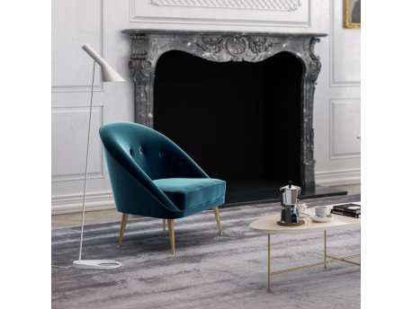 Atelier del Sofa Fotelja Matilda Petrol Blue