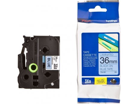 Brother TZE561 36mm crno/plavo