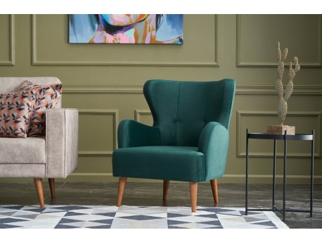 Atelier del Sofa Fotelja Karina Petrol Green