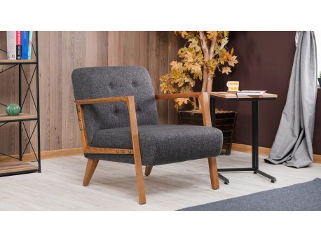 Atelier del Sofa Fotelja Kemer Dark Grey