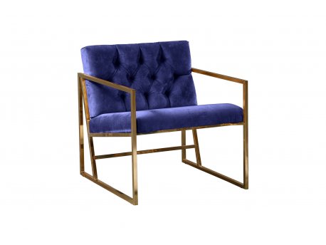 Atelier del Sofa Fotelja Oslo Gold Dark Blue